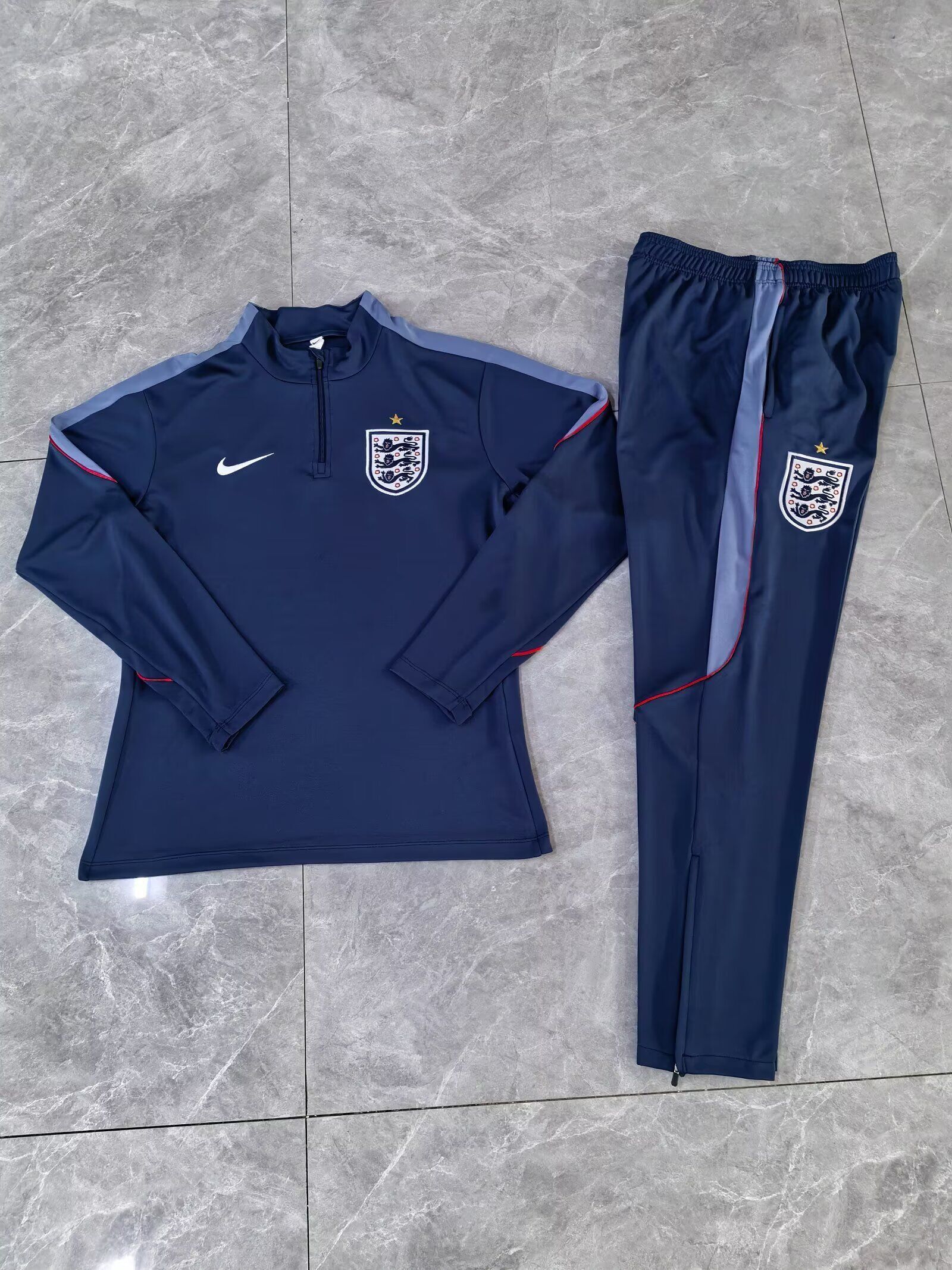 AAA Quality England 26/27 Tracksuit - Navy Blue